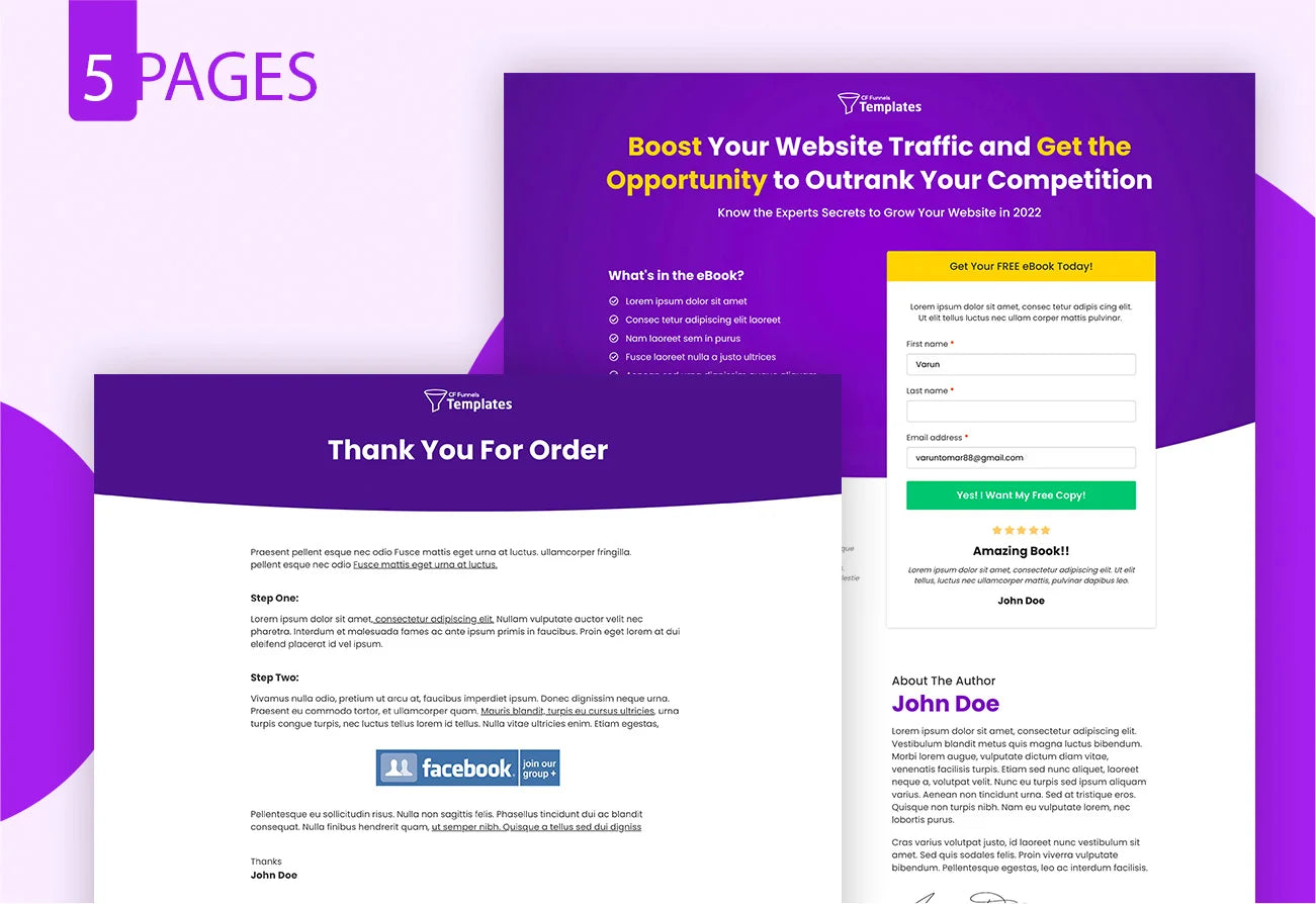 ClickFunnels Template to Sell Your eBook