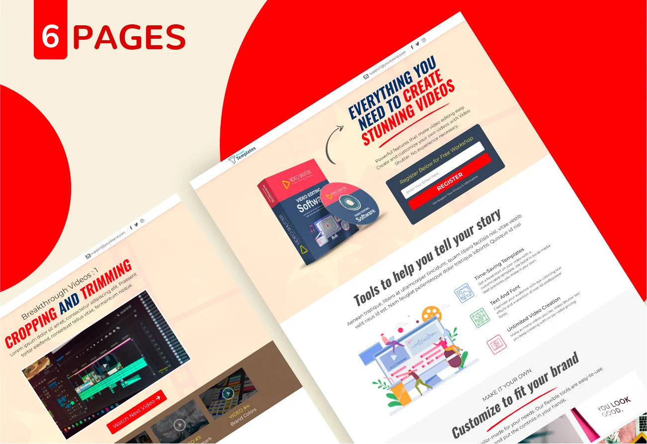 Software Success: HTML Template for Software Products Launch