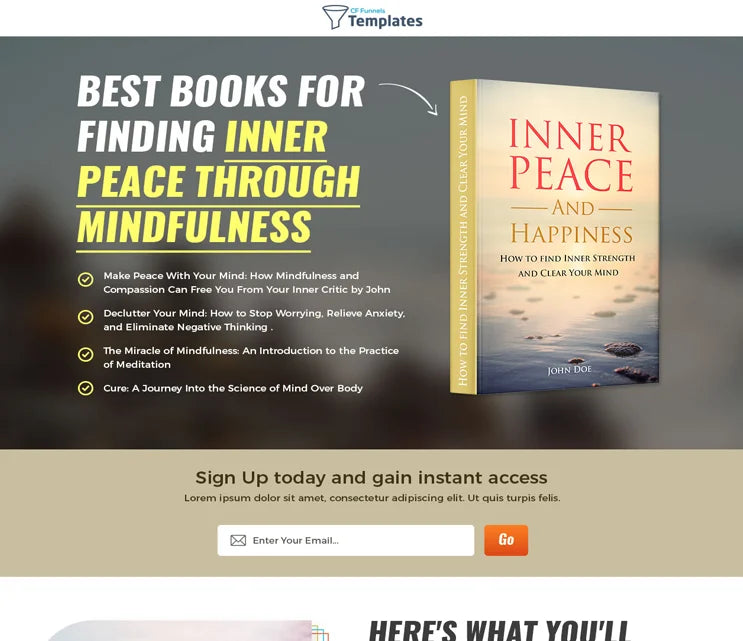 ClickFunnels Free Template for Yoga Professionals