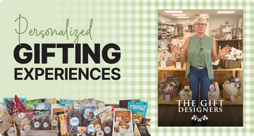 Success story banner for The Gift Designers showing the founder in the storefront, representing the custom Laravel migration and Stripe-integrated eCommerce solution delivered by CF Funnels Templates.