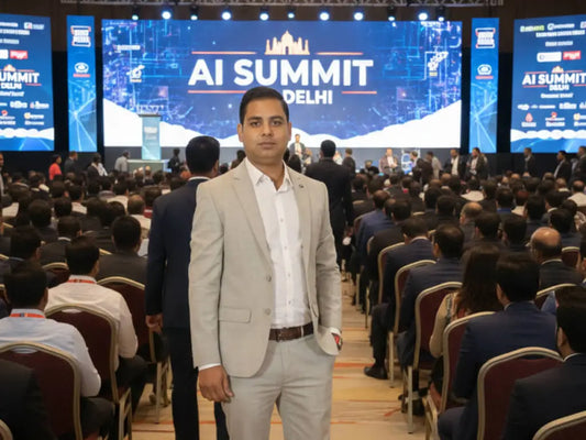 India AI Impact Summit 2026 at Bharat Mandapam Delhi discussing AI implementation and business infrastructure shift