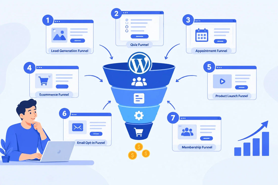 WordPress Sales Funnel Examples: 7 Funnel Structures That Convert