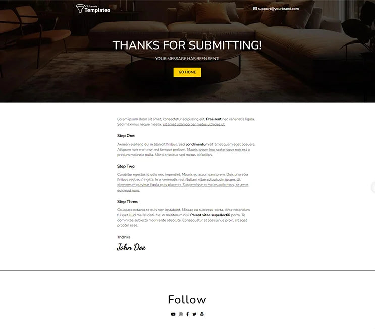 SpaceWise Pro - Thank You