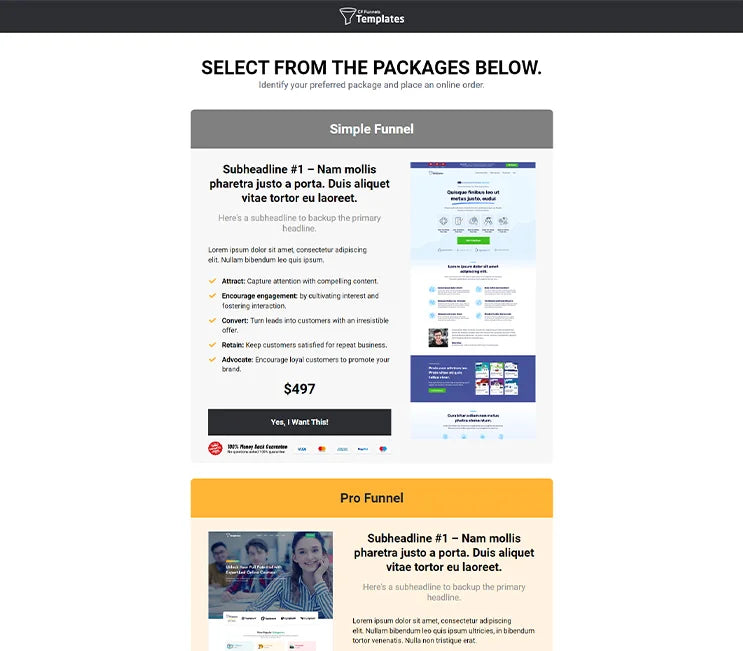 Package Page