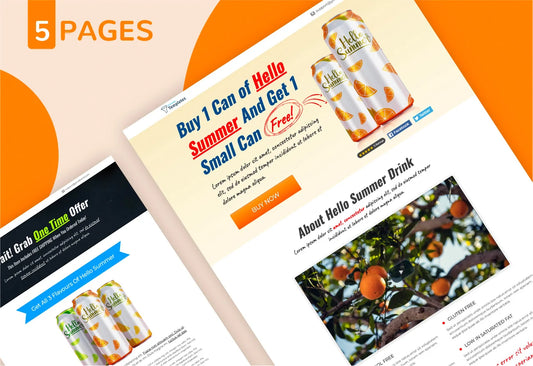 Beverage Boss: HTML Template for Your Beverages Products