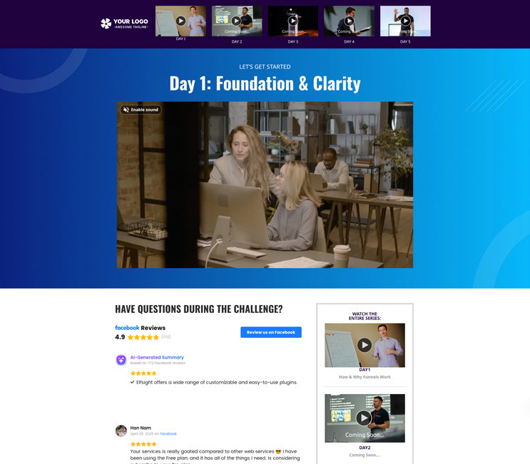 7-Day Confidence Funnel GHL - Day 1 Challenge