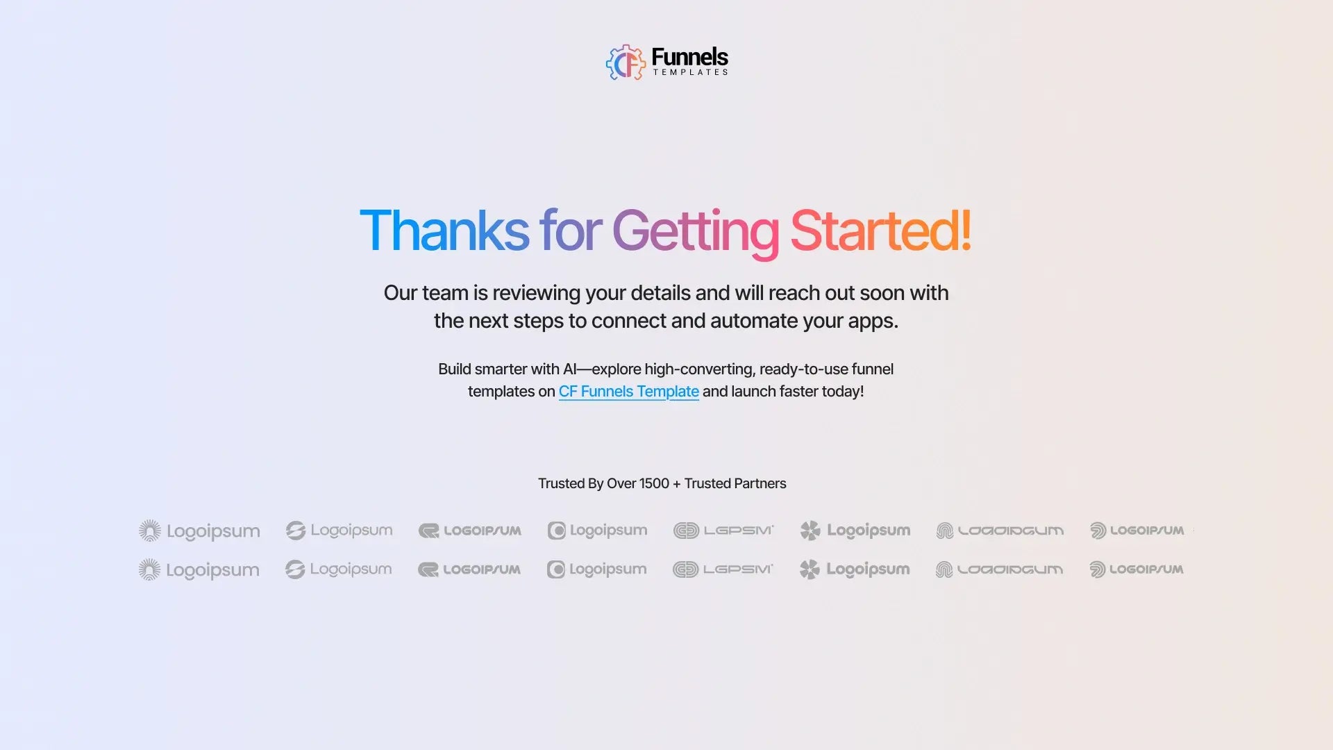GoHighLevel SaaS Lead Generation Funnel for AI Tools - Thank You