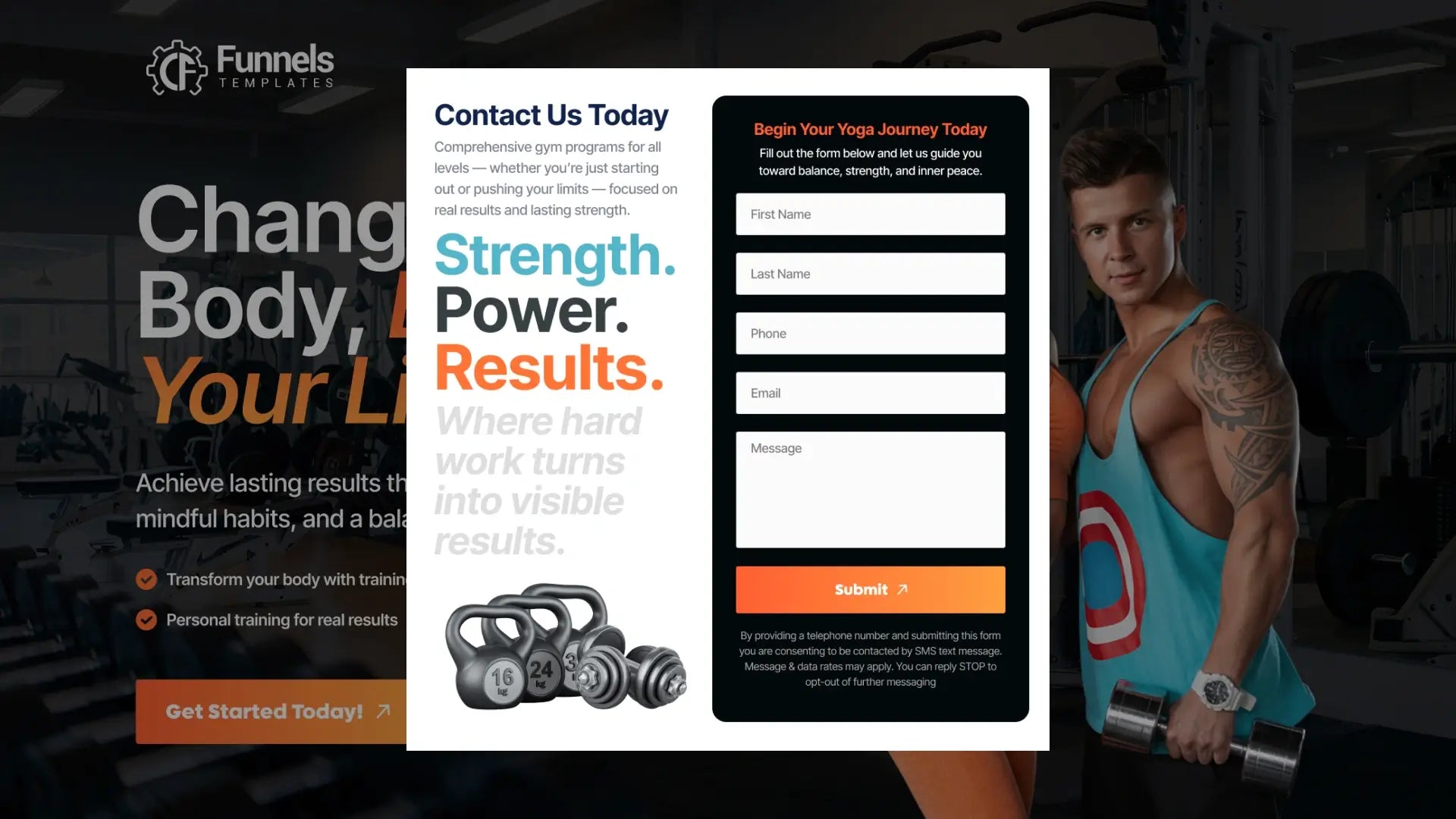 Gym Popup
