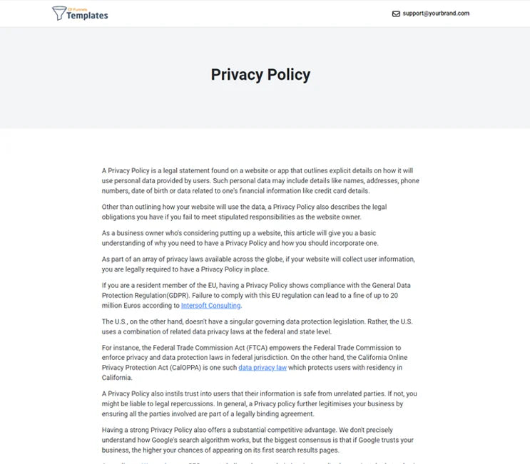 Privacy Policy