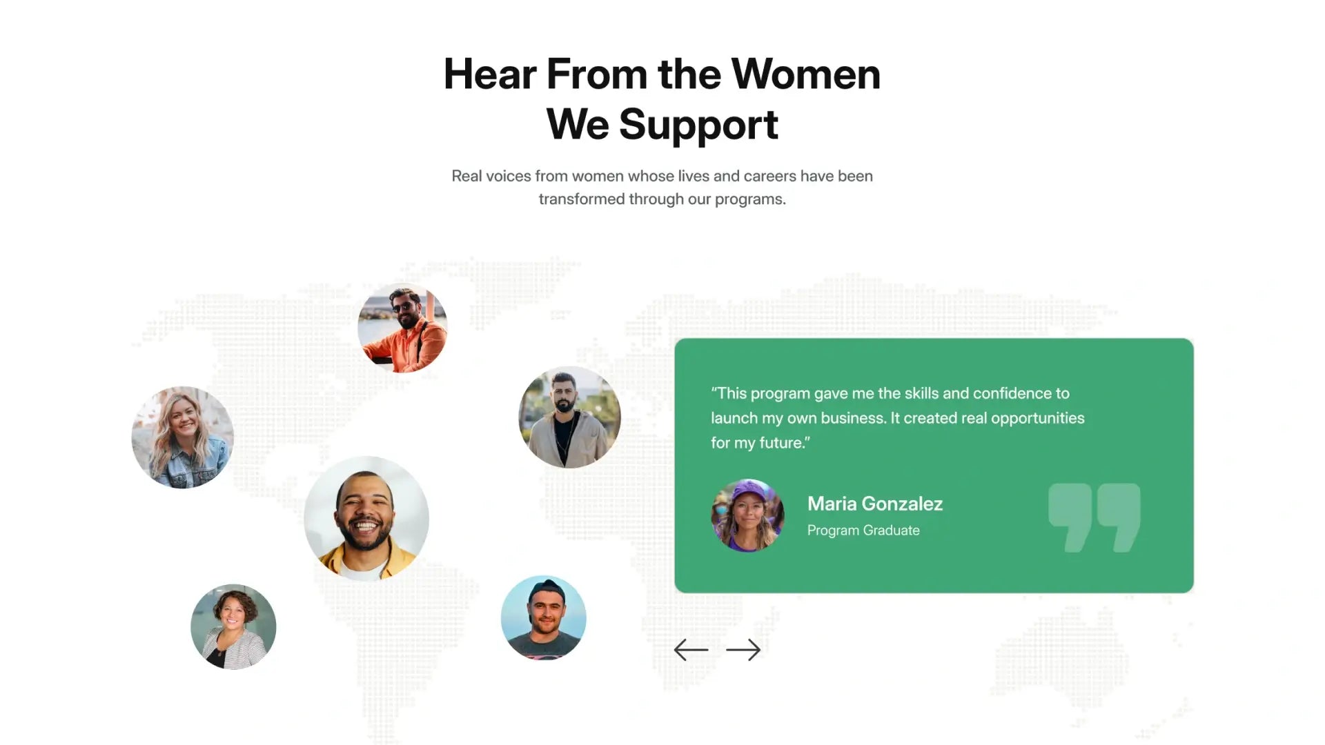 Women Empowerment We support Women