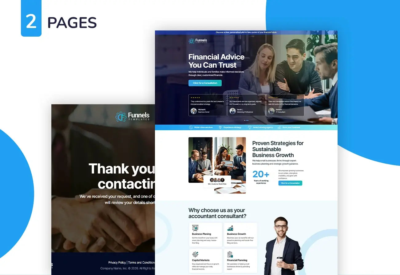 GoHighLevel Financial Consulting Funnel for Advisors – Consultation Lead Generation