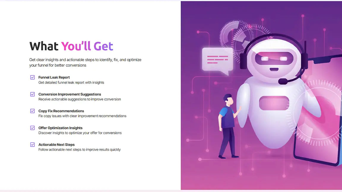 AI Funnel Audit Service - What you'll get