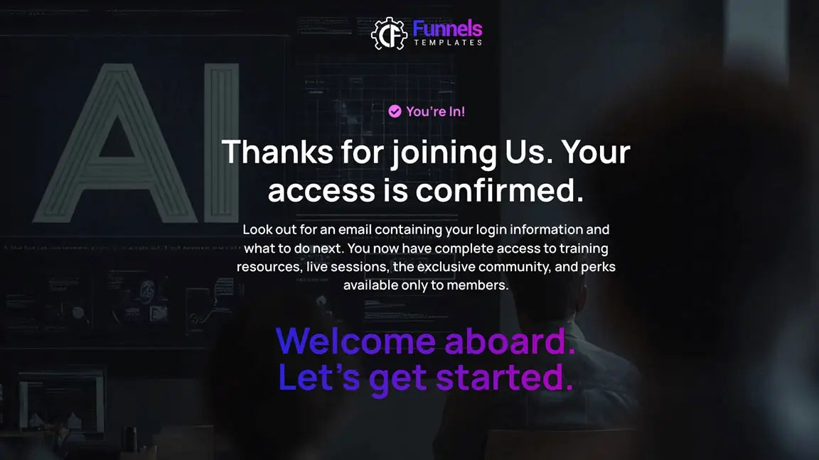 SaaS – AI Marketing Workshop Registration - Welcome Abroad