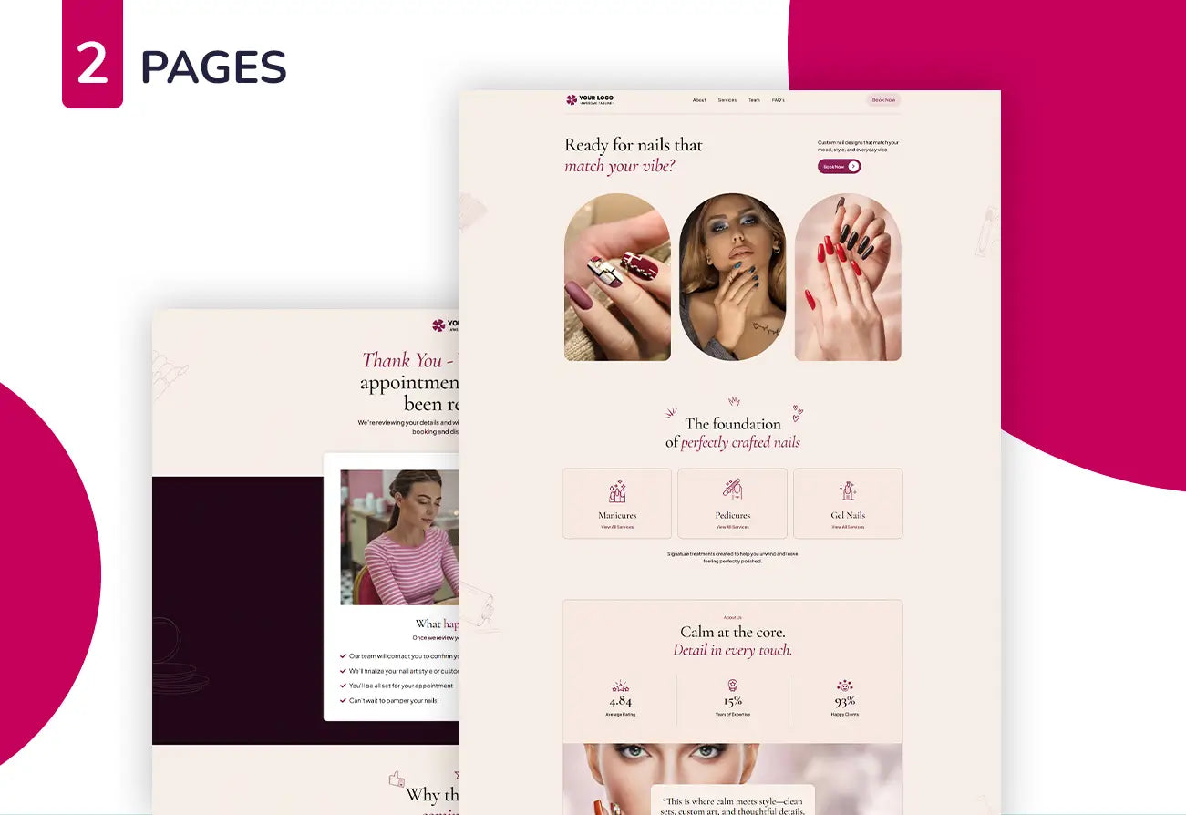 ClickFunnels Beauty Appointment Funnel for Nail Salon – Nail Art & Beauty Services