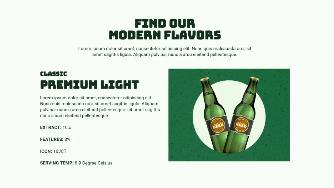 Sales Funnel for Beer Product - Flavours