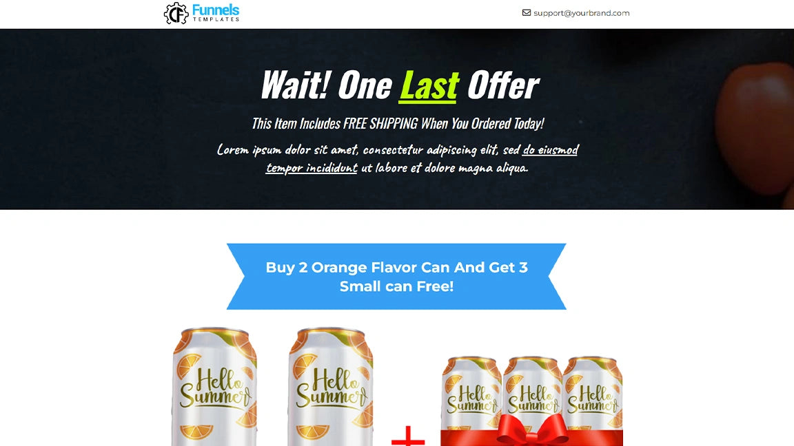 One Last Offer - Summer Drink Product Promotion