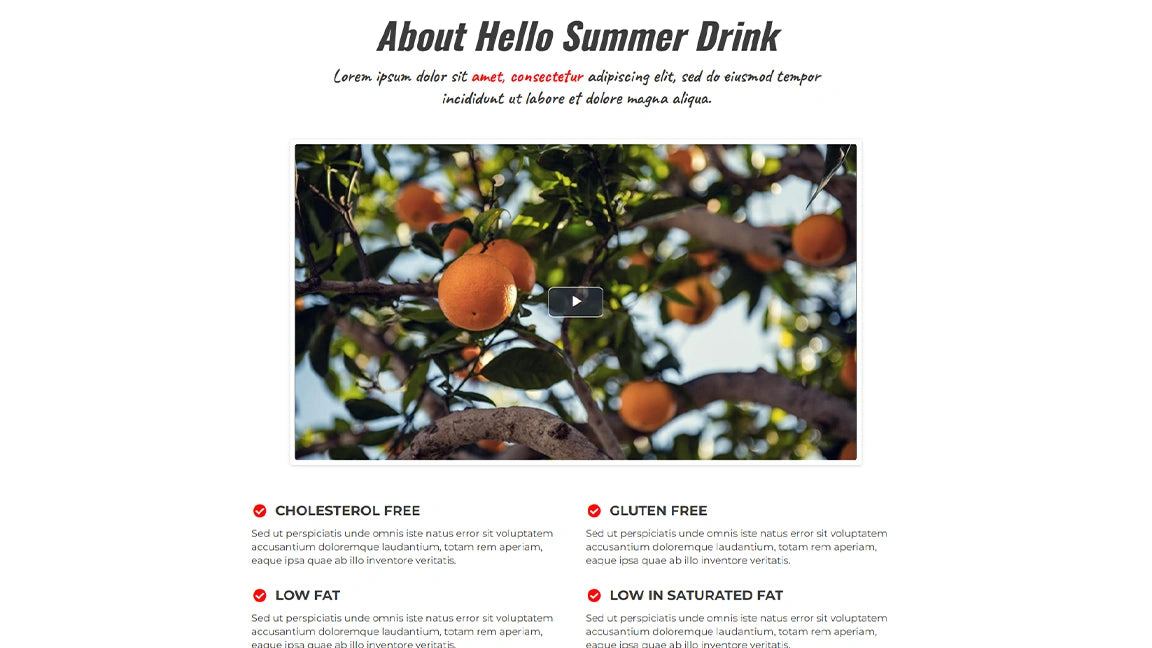 About Drink - Summer Drink Product Promotion
