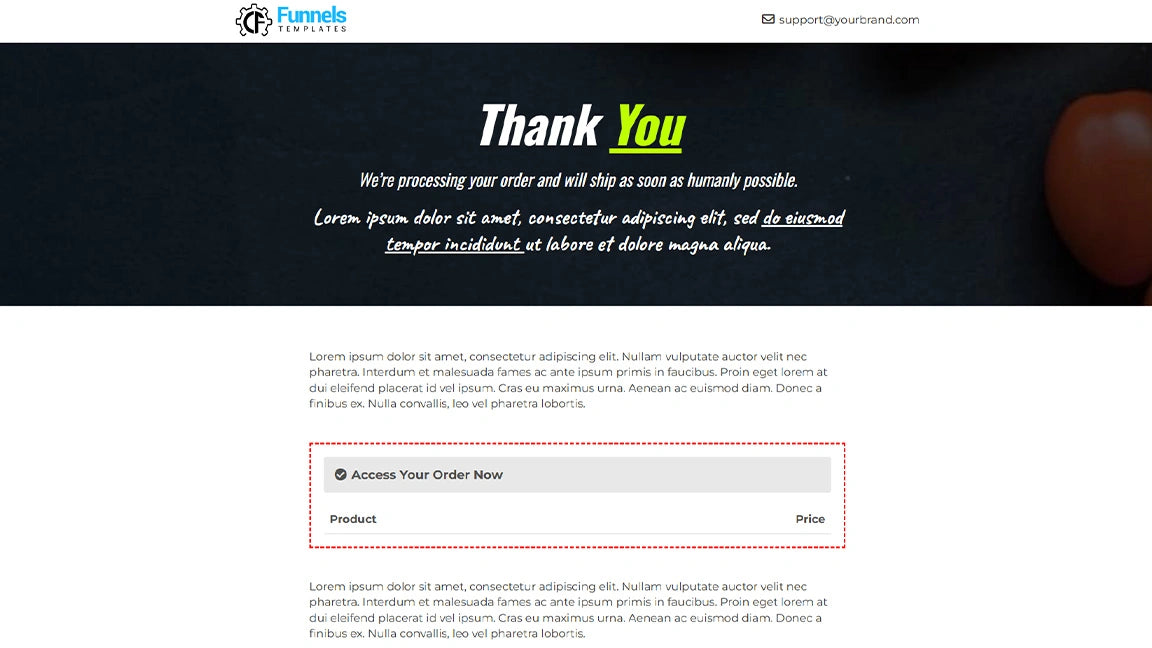 Thank You - Summer Drink Product Promotion