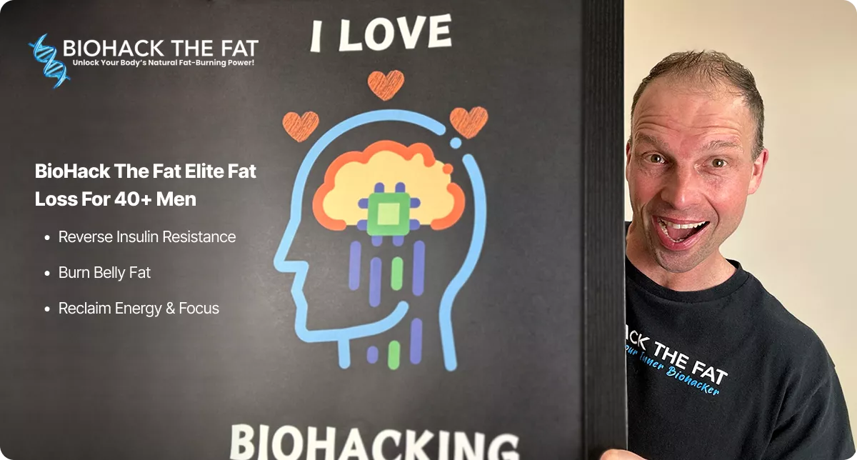 Success story banner for Biohack The Fat highlighting the health and wellness brand featured in the CF Funnels portfolio