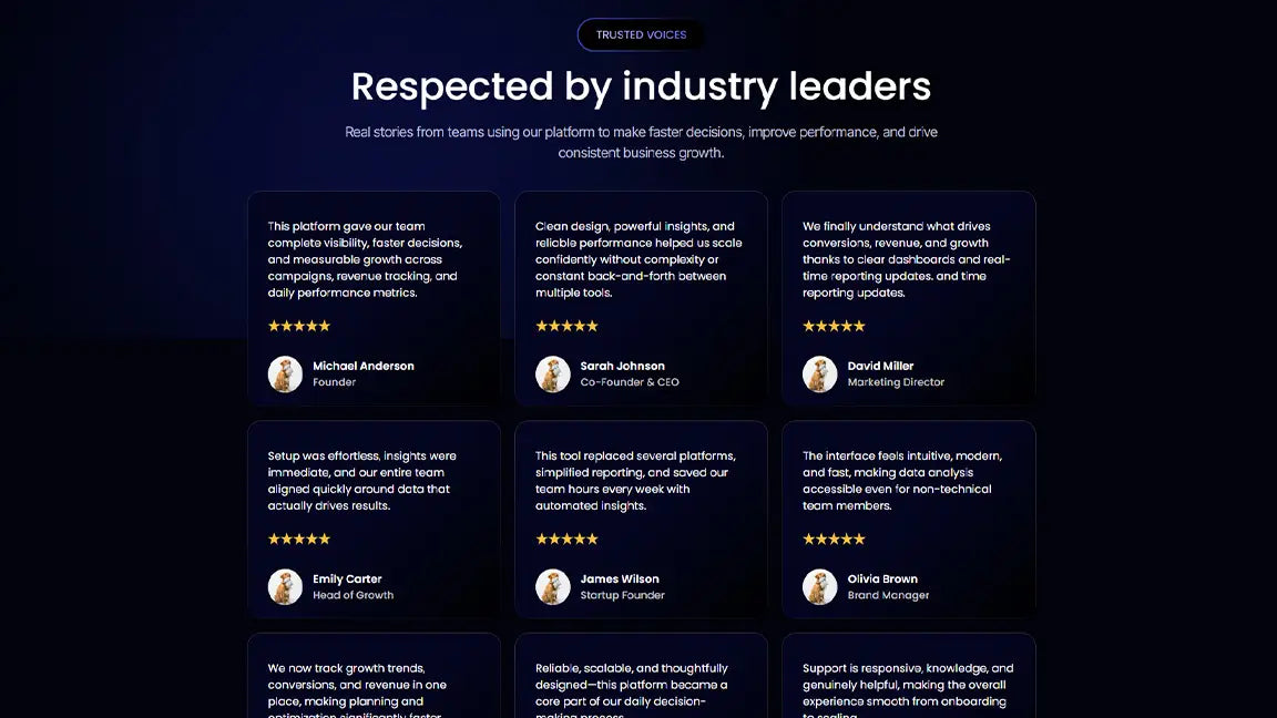 GoHighLevel SaaS Lead Generation Funnel for Business Intelligence Platforms - Trusted Voices