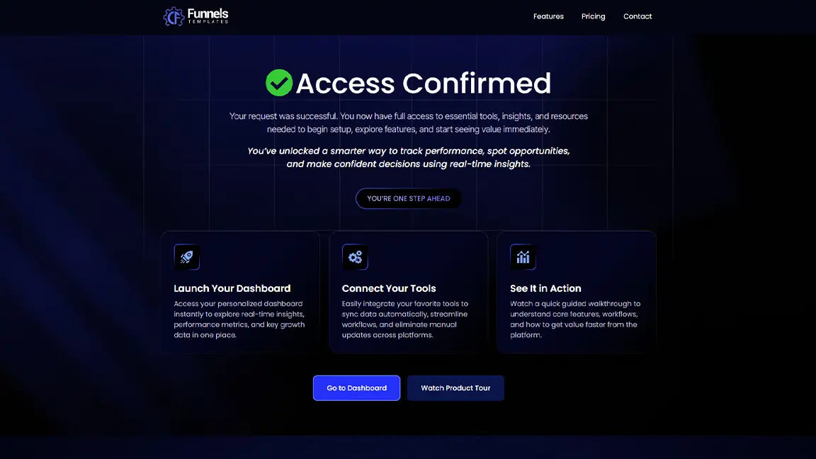 GoHighLevel SaaS Lead Generation Funnel for Business Intelligence Platforms - Thank You