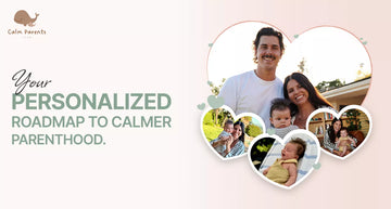 Calm Parents Club parenting support platform success story banner featuring subscription, booking, and automation improvements by CF Funnels.