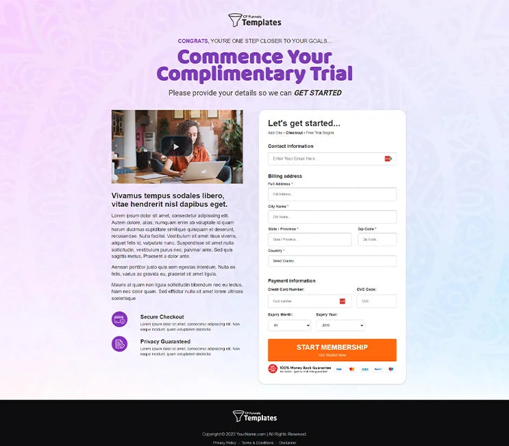 Checkout Page Upsells