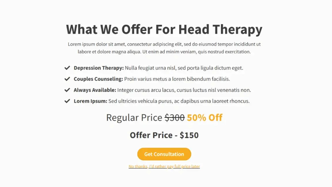 ClickFunnels 2.0 Sales Funnel for Mental Health - Offer