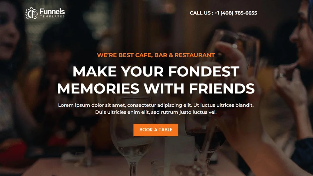 ClickFunnels 2.0 Sales Funnel for Restaurant & Bar - Optin