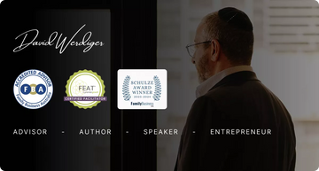 Success story banner for David Werdiger showcasing his advisory and consulting brand, used in the CF Funnels project portfolio.