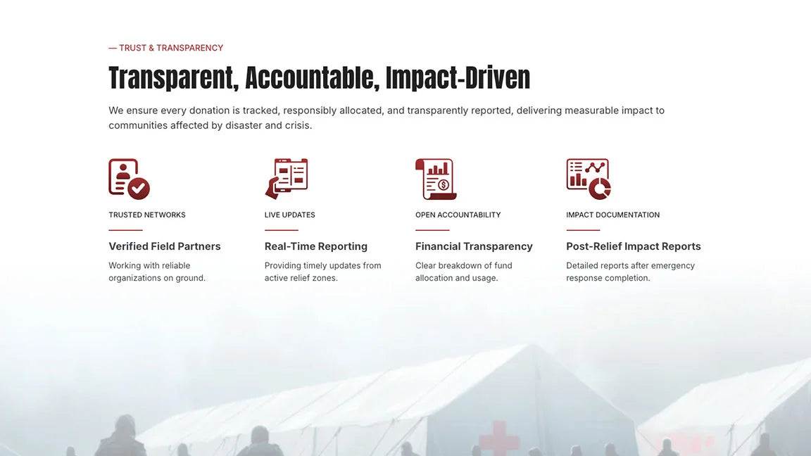 Transparent, Accountable, Impact-Driven
