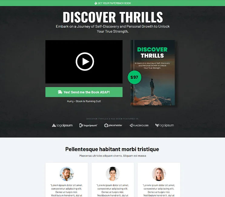 Book Landing Page