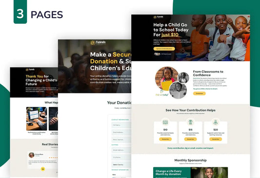 GoHighLevel Donation Funnel for NGO – Children’s Education Support - Thumbnail
