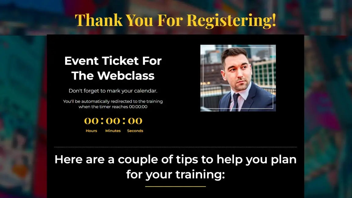 ClickFunnels Webinar Funnel for Ecommerce - Resister