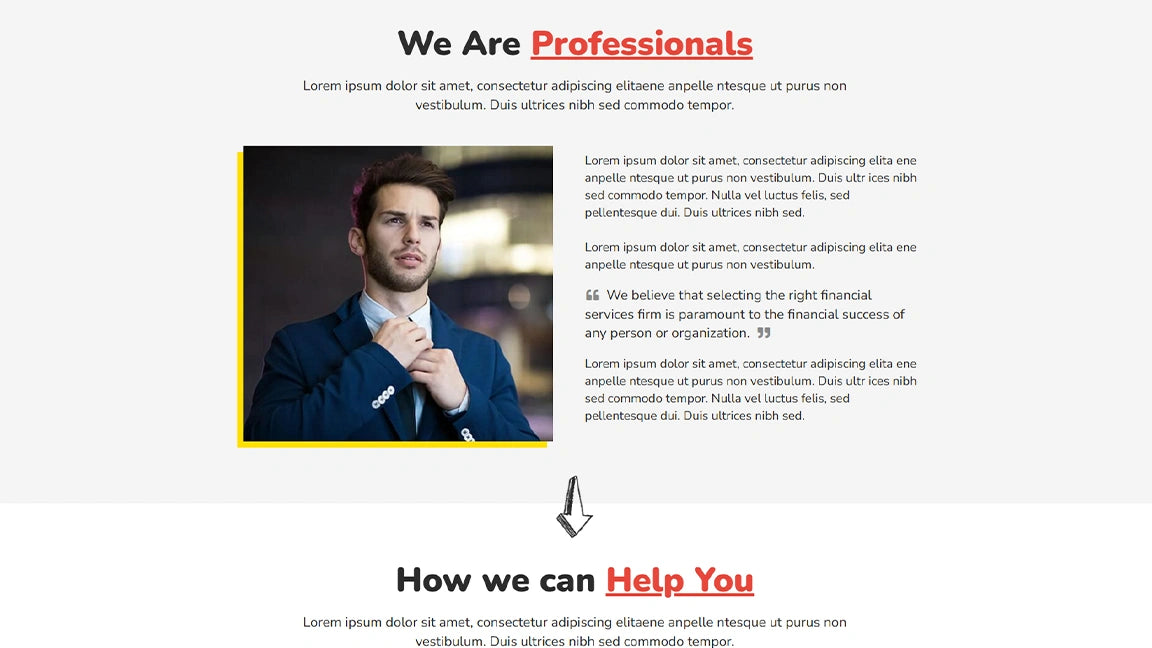 Financial Advisor Funnel for Finance Consultants - We are professional