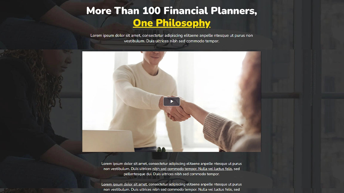 Financial Advisor Funnel for Finance Consultants - Financial Planners