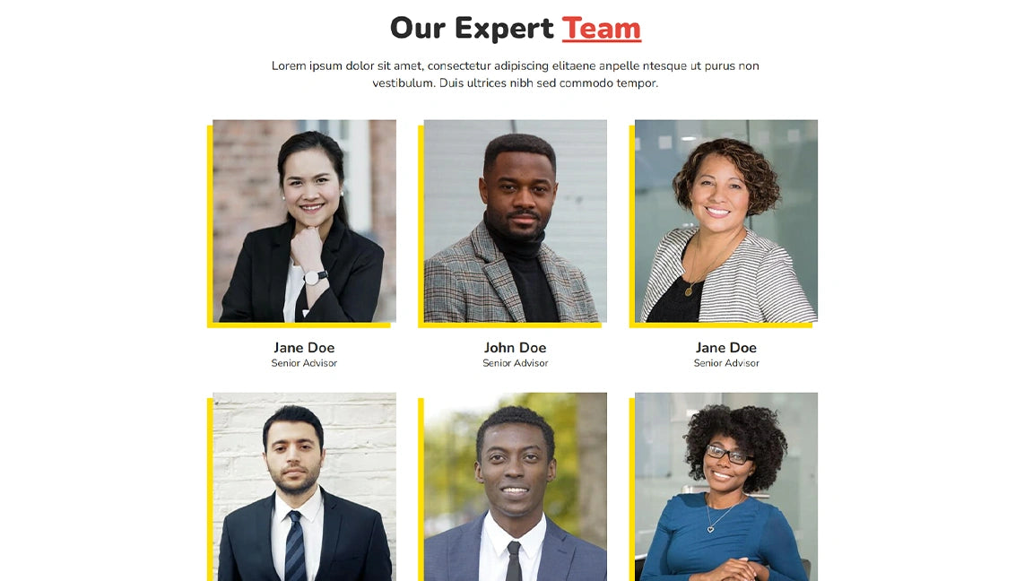 Financial Advisor Funnel for Finance Consultants - Our Expert Team