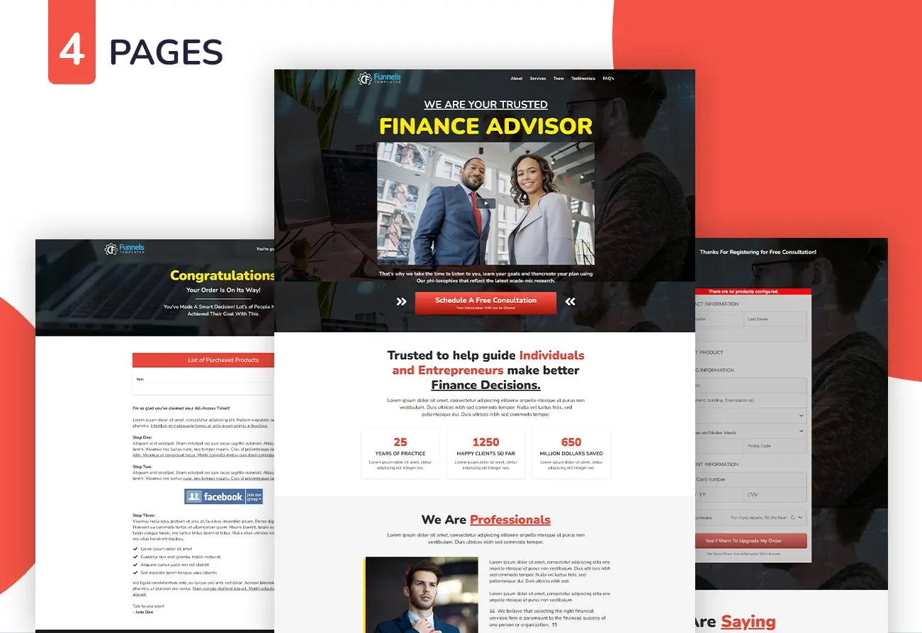 ClickFunnels Financial Advisor Funnel for Finance Consultants – Consultation & Upsell Funnel