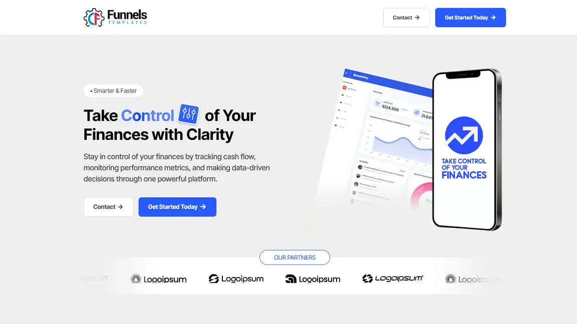 Financial Management Funnel for Finance SaaS & Budgeting Platforms - Banner 