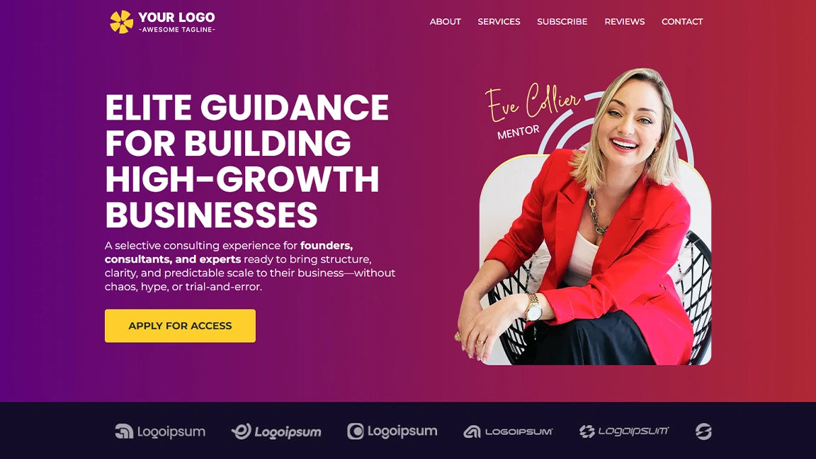 Lead Generation Funnel for Business Consulting - Optin