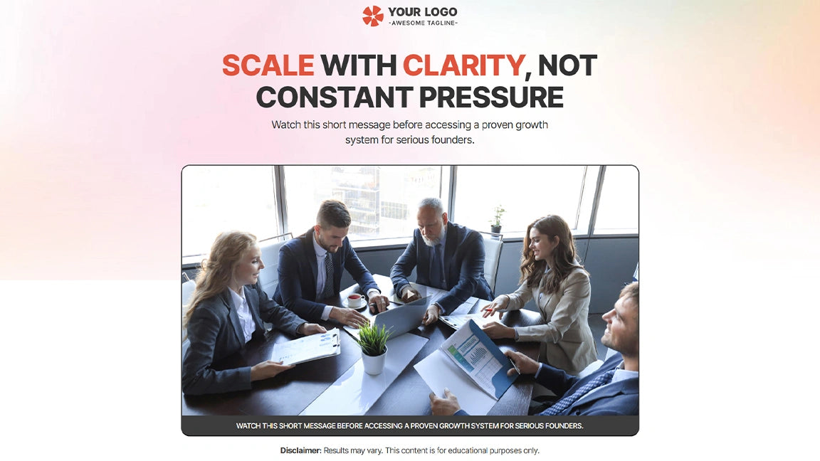 GoHighLevel Lead Generation Funnel for Coaching & Consulting - Optin