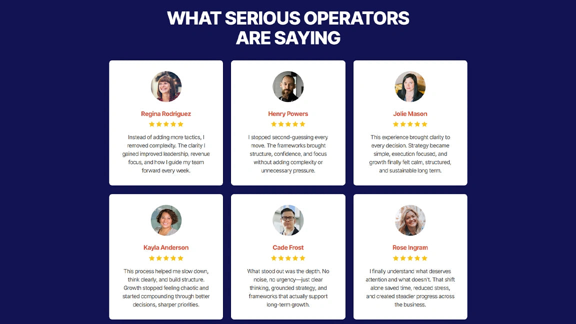 GoHighLevel Lead Generation Funnel for Coaching & Consulting - Testimonials