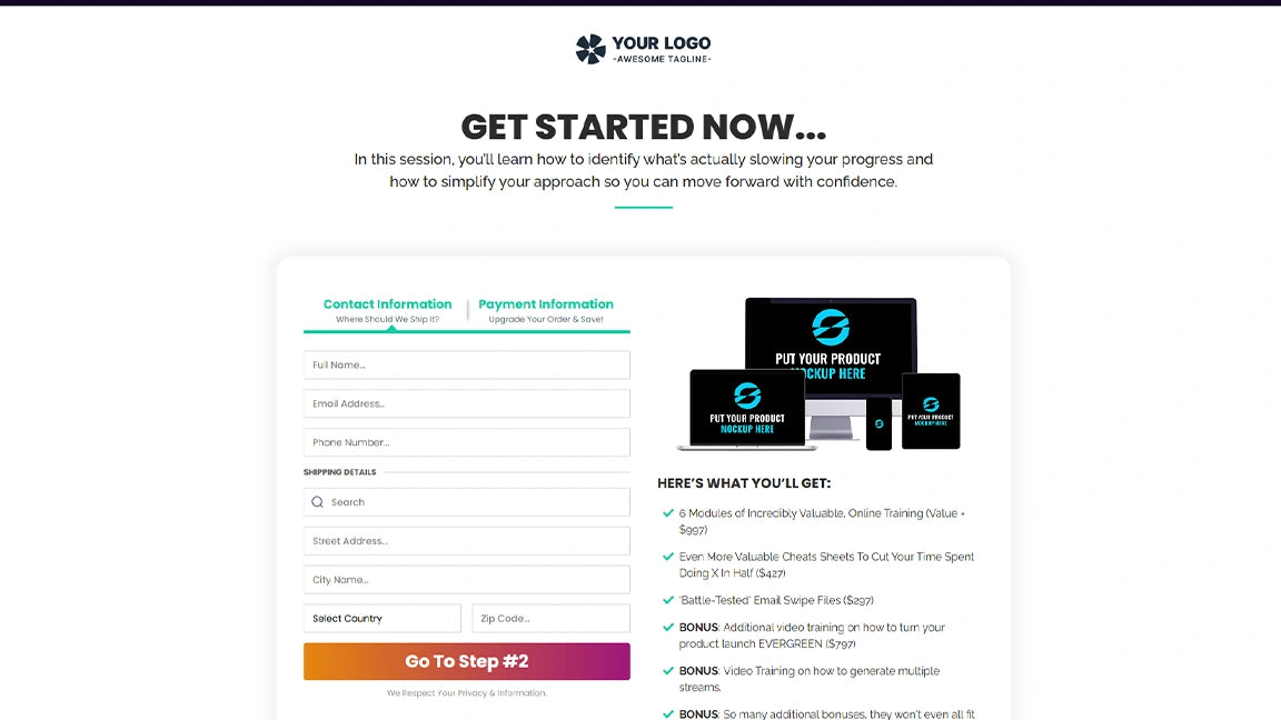 GoHighLevel Webinar Funnel for Coaching - Order Page