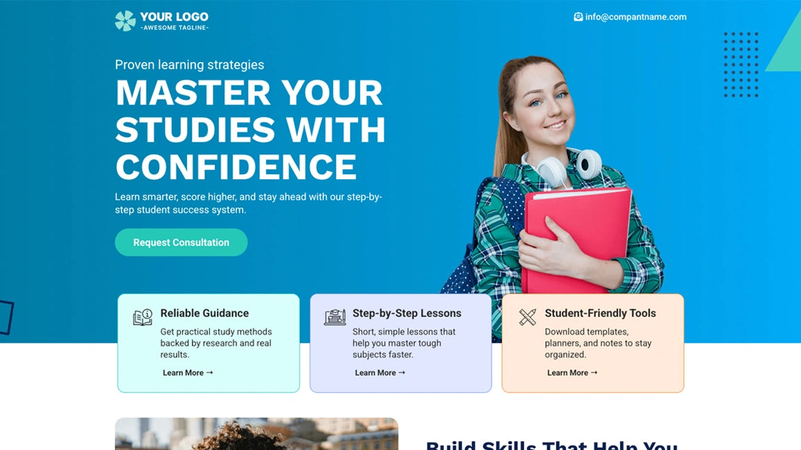 Lead Generation Funnel for Education - Optin