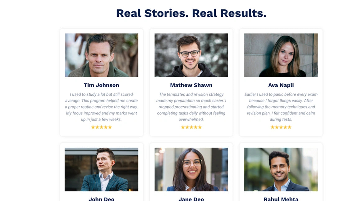 Lead Generation Funnel for Education - Real Stories