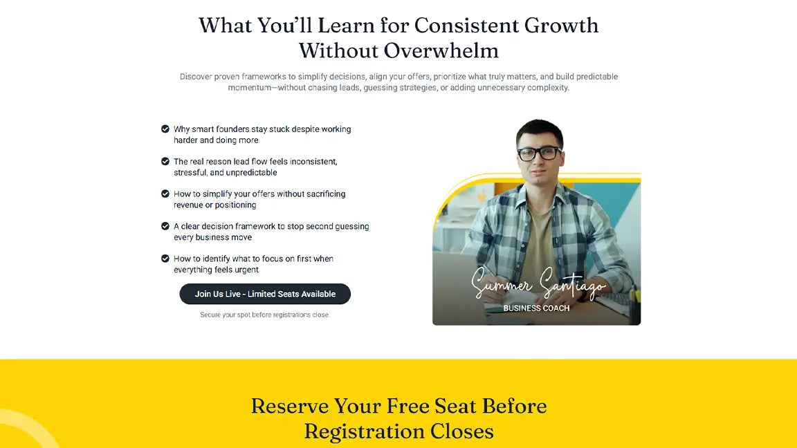 GoHighLevel Live Training Funnel for Coaching & Consulting - What you learn