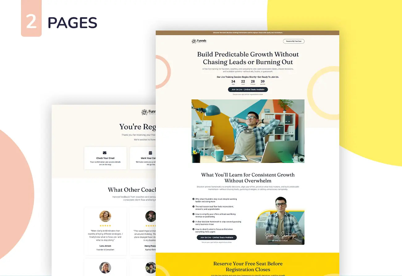 GoHighLevel Live Training Funnel for Coaching & Consulting – Predictable Growth
