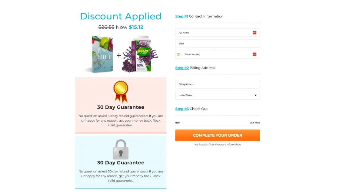 ClickFunnels 2.0 Sales Funnel for Fitness - Discount Applied