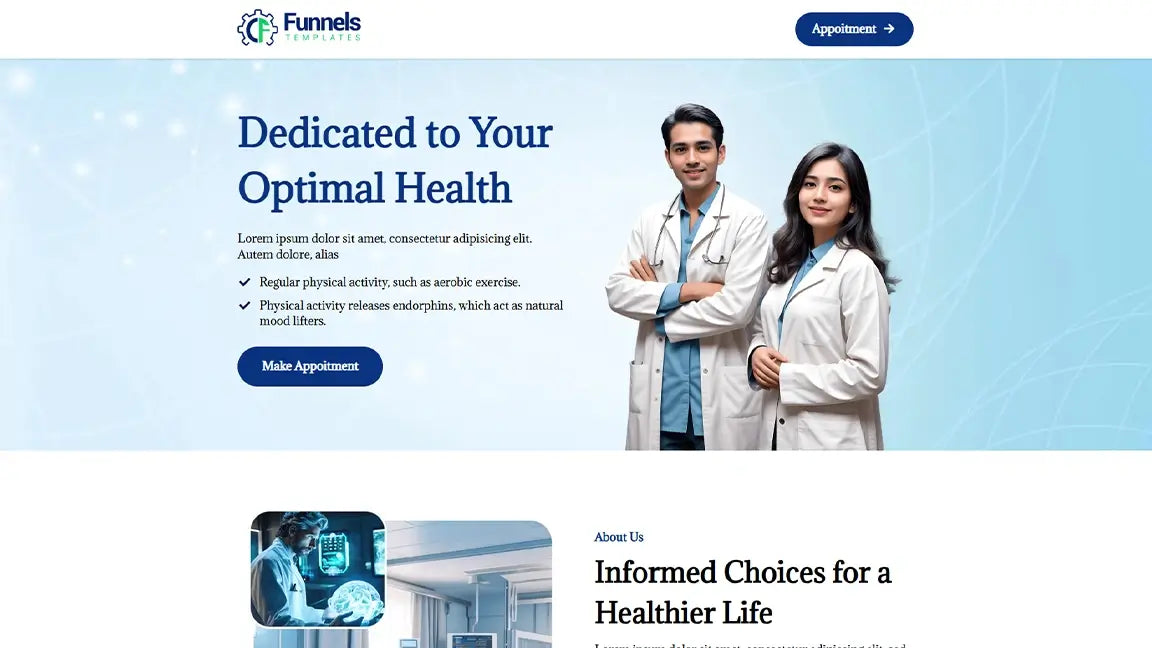 Appointment Funnel for Healthcare Clinics - Banner