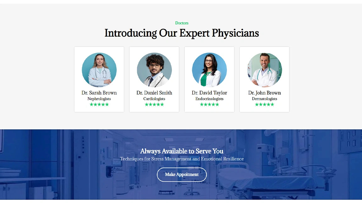 Appointment Funnel for Healthcare Clinics - Doctors